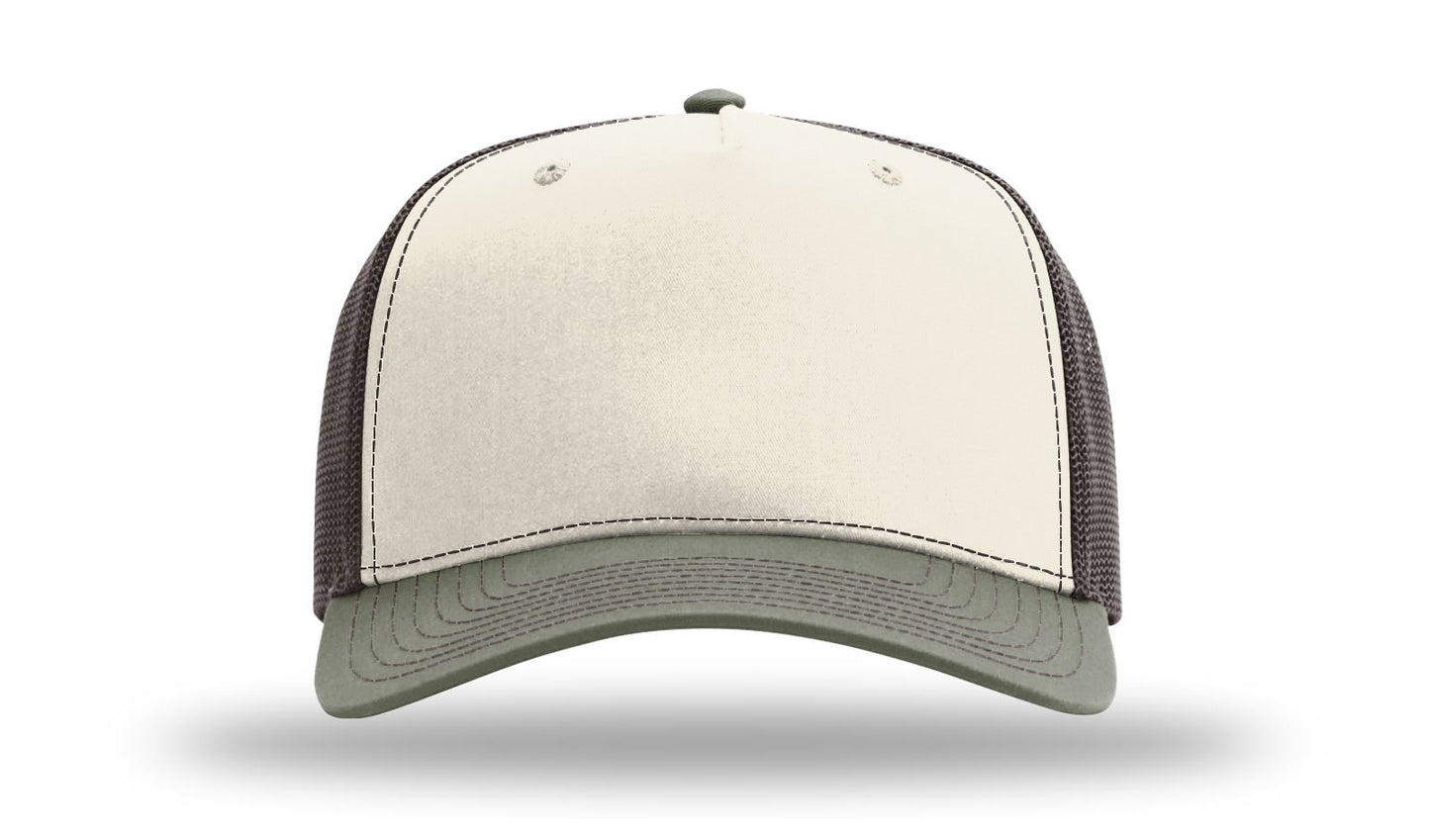 Personalized Richardson 112FPC Five Panel Champ Trucker Hat with Custom Patch