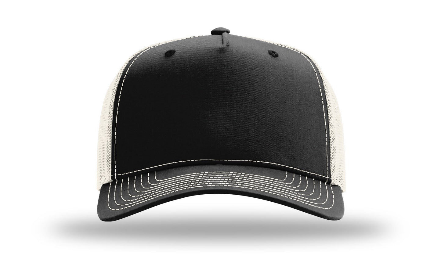 Personalized Richardson 112FPC Five Panel Champ Trucker Hat with Custom Patch