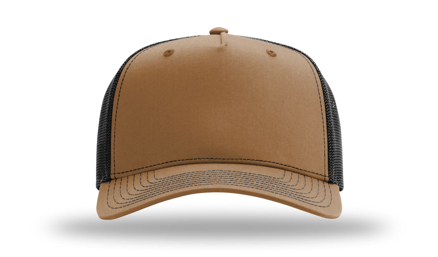 Personalized Richardson 112FPC Five Panel Champ Trucker Hat with Custom Patch