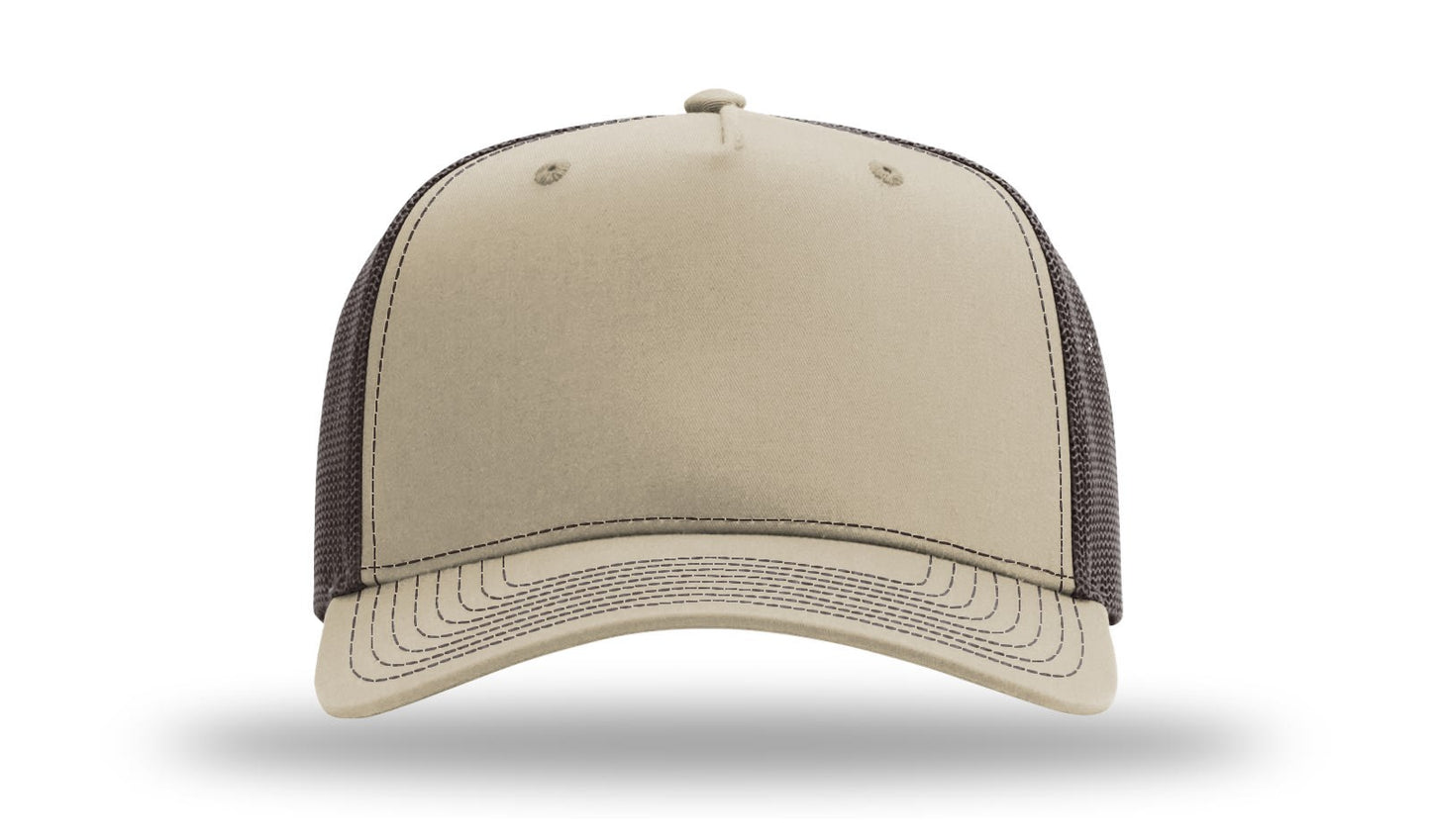 Personalized Richardson 112FPC Five Panel Champ Trucker Hat with Custom Patch