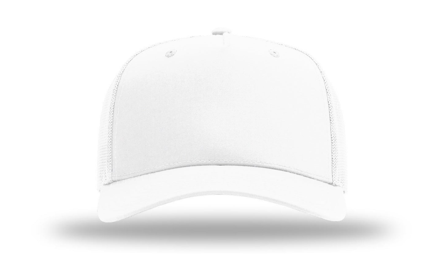 Personalized Richardson 112FPC Five Panel Champ Trucker Hat with Custom Patch