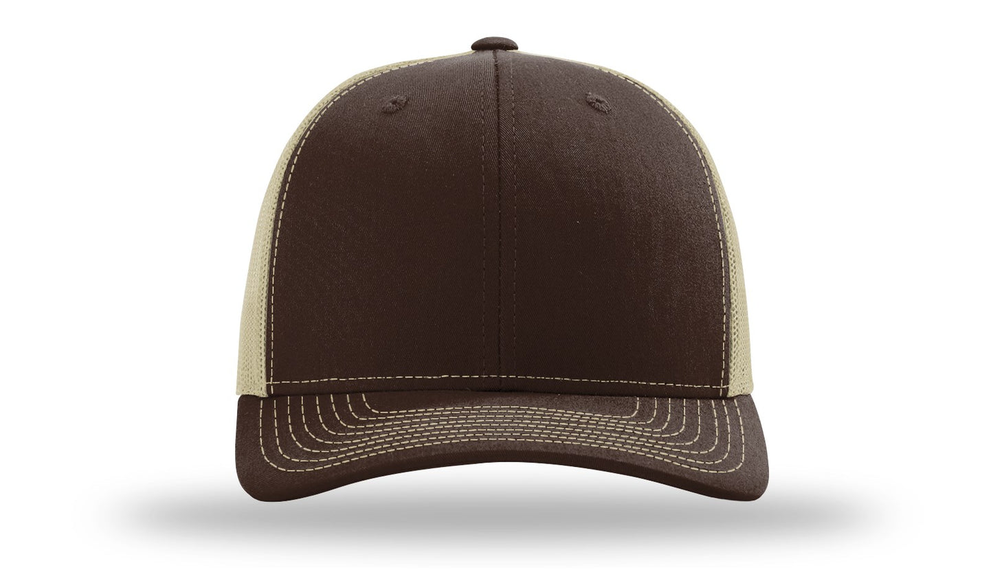 Personalized Richardson 112PL / 112+ R_FLEX Adjustable Trucker Hat with Custom Patch