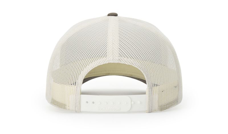 White mesh cap on a white background