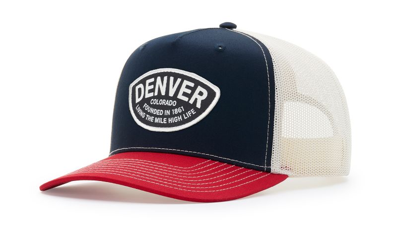 Personalized Richardson 112FPC Five Panel Champ Trucker Hat with Custom Patch