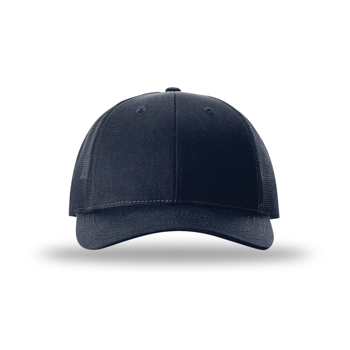 Richardson 115 Low Pro Trucker hat, Navy, front view