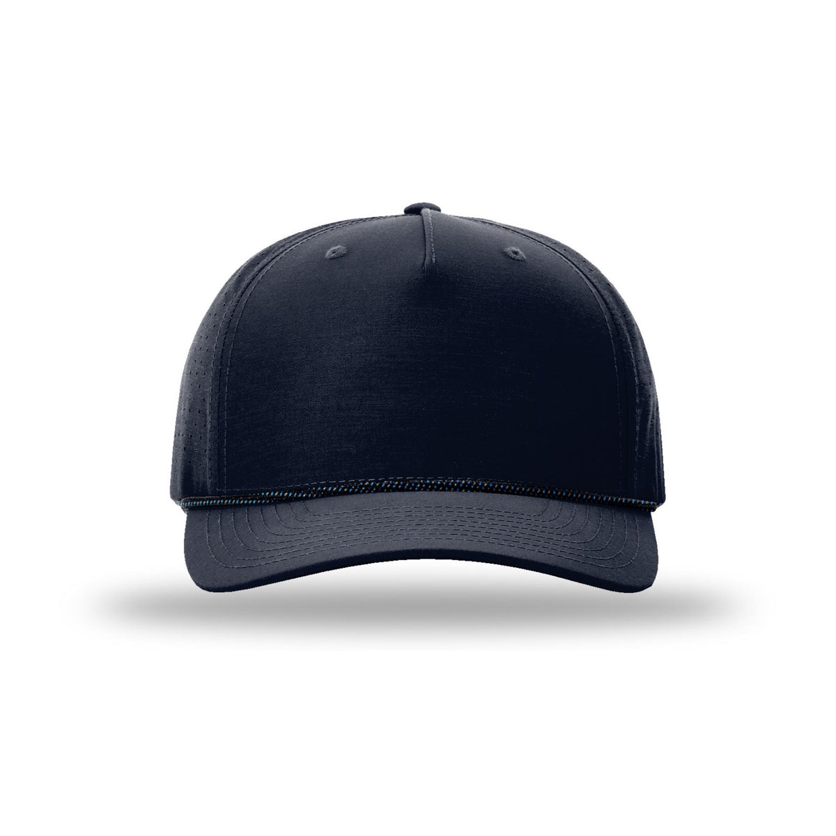 Richardson 355 rope hat in Navy/Midnight Navy-Grey-Blue, front view