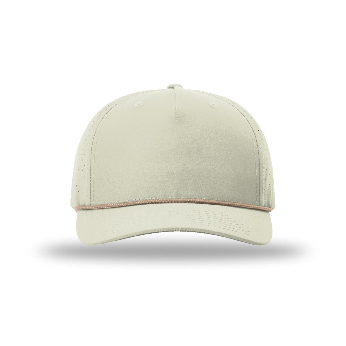 Richardson 355 rope hat in Oat Milk/Elmwood-White, front view