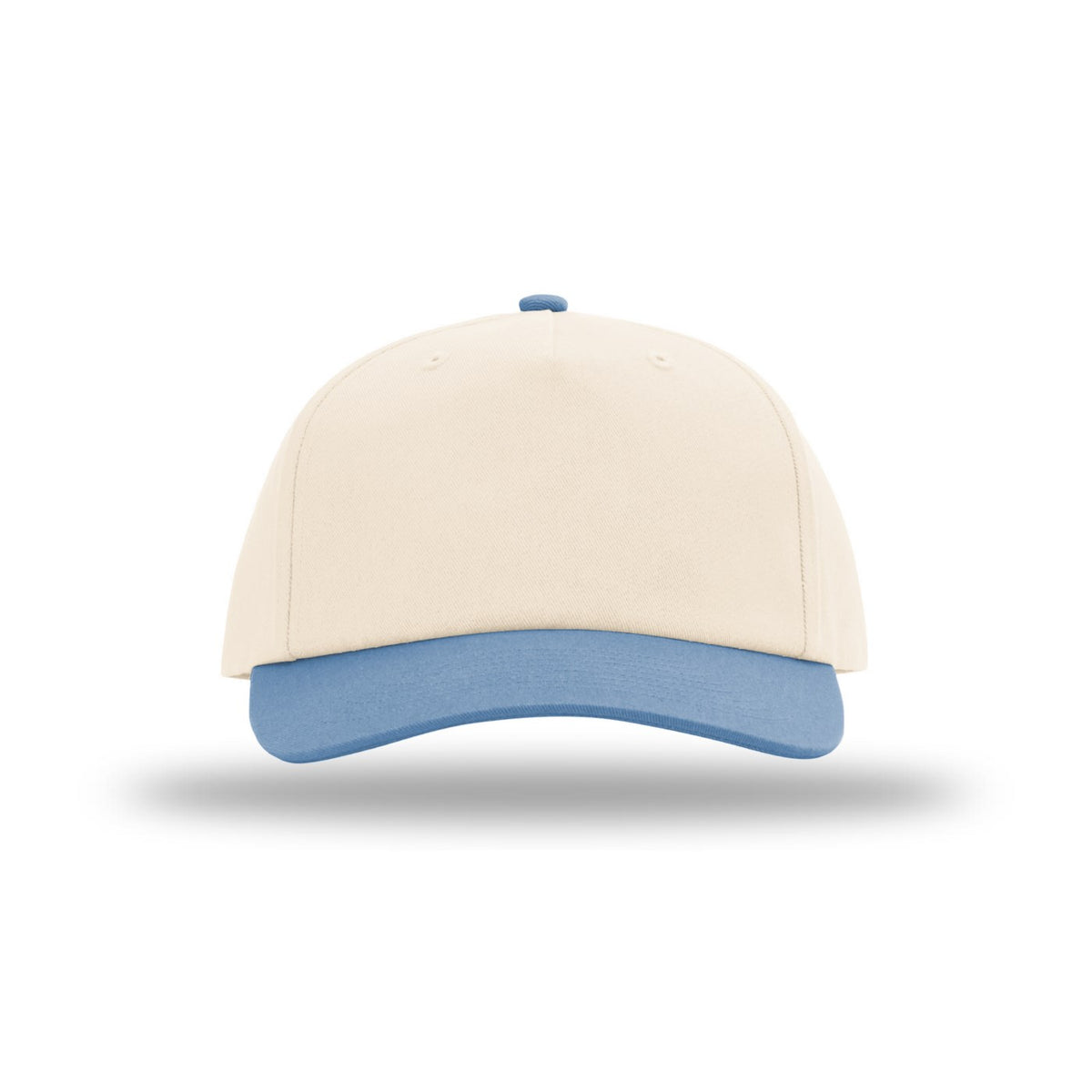 Richardson 356 Gramps hat in Cream and Light Denim, front view