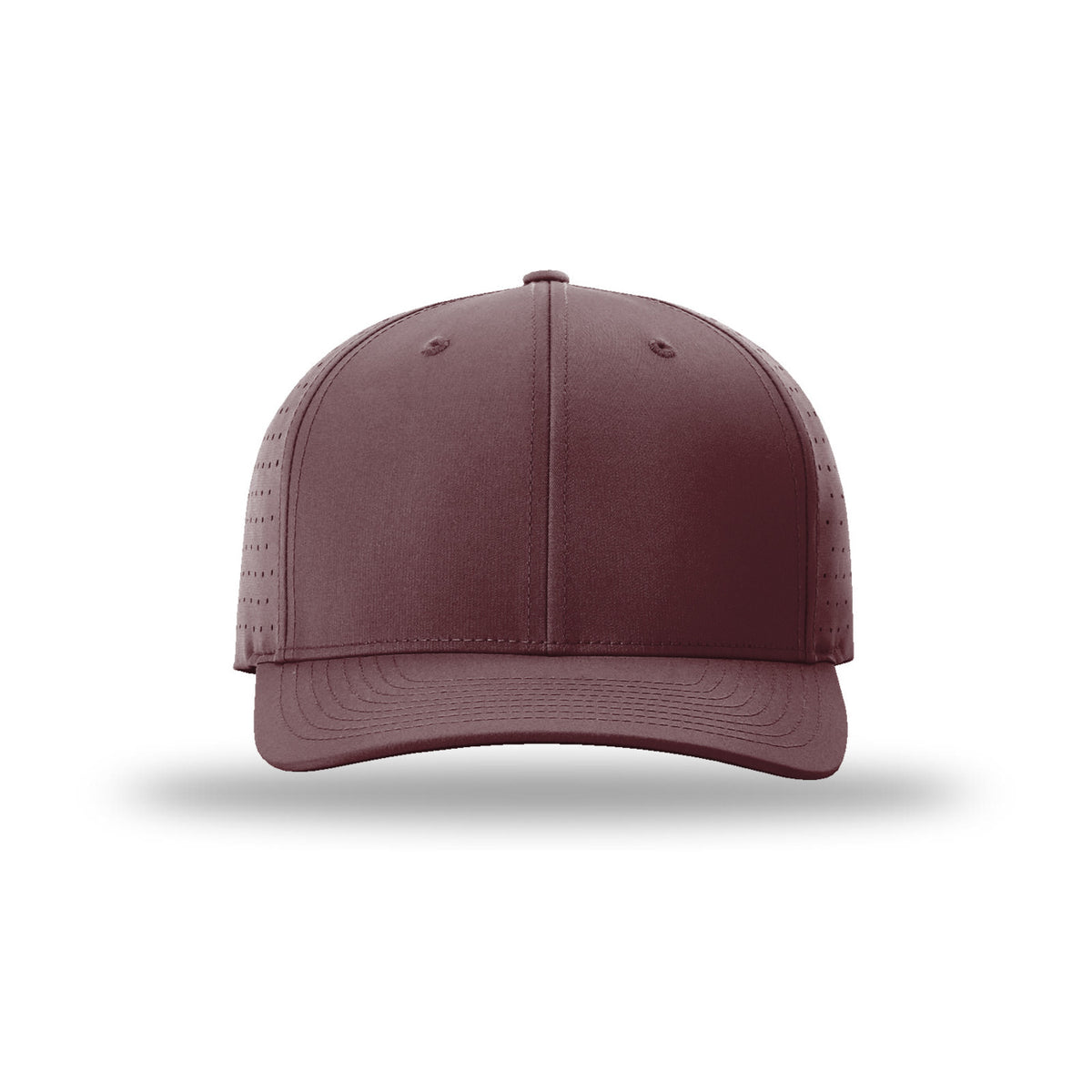 Richardson 632 Laser Perf R-Flex hat, Maroon, front view