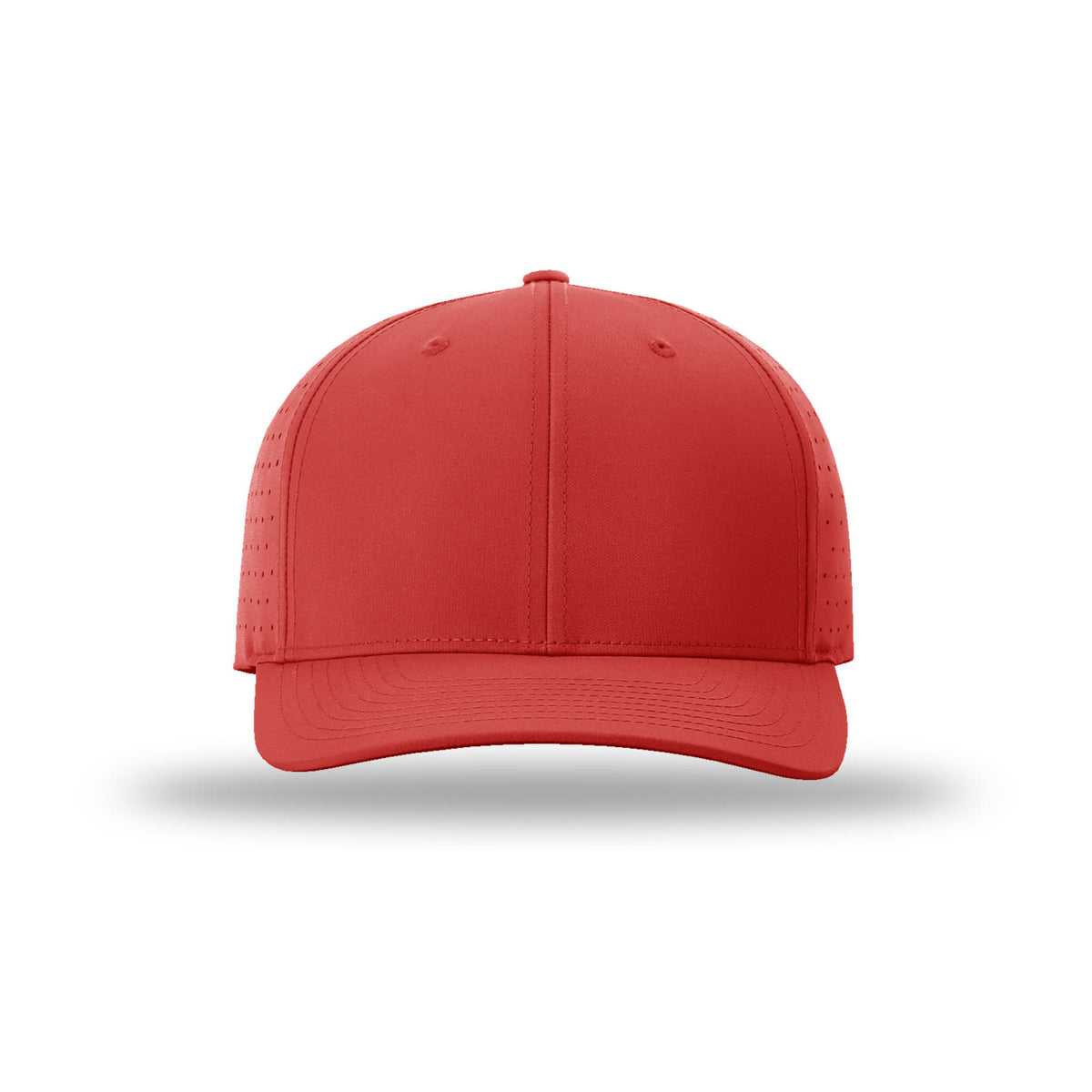 Richardson 632 Laser Perf R-Flex hat, Red, front view