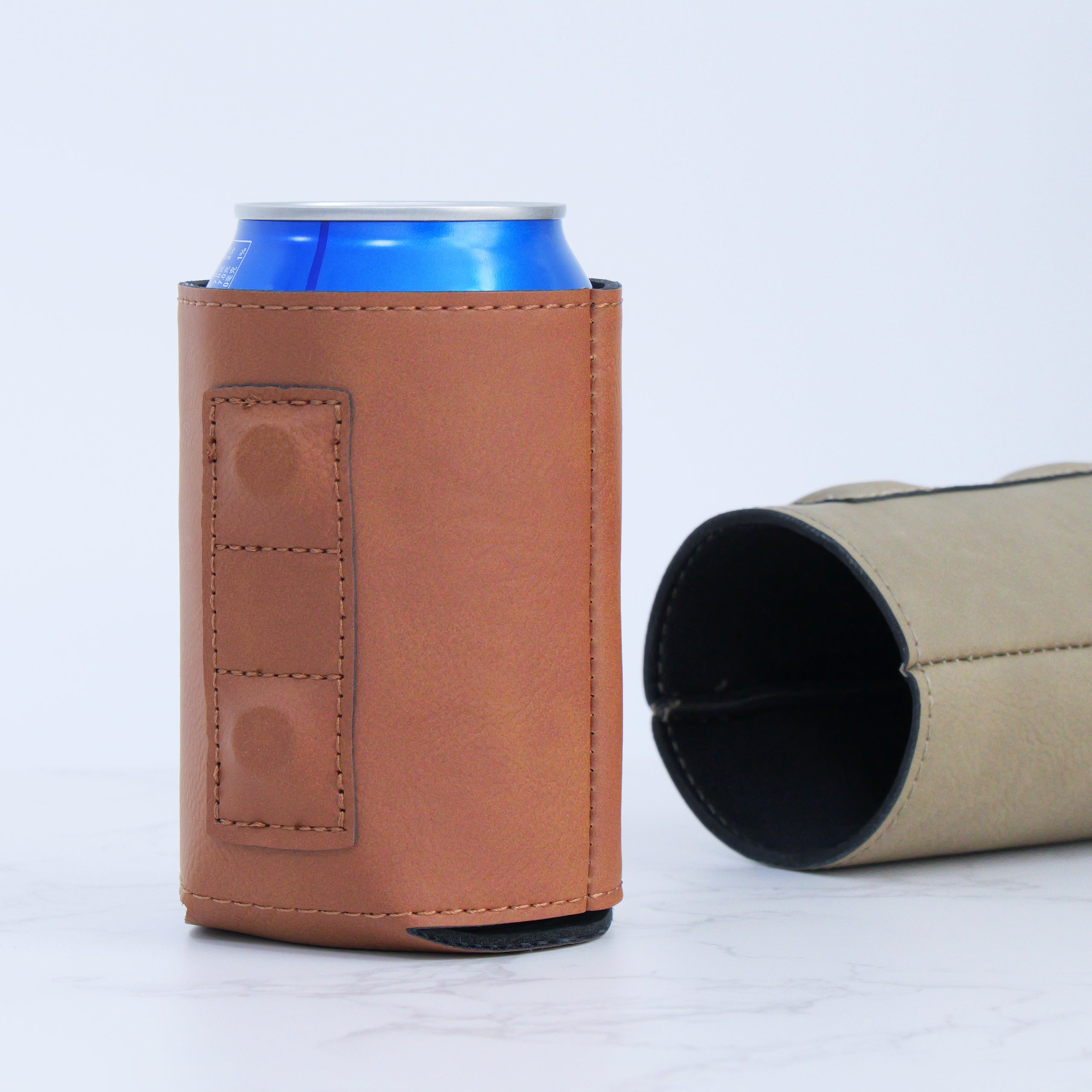 Leatherette 12oz Magnetic Can Cooler