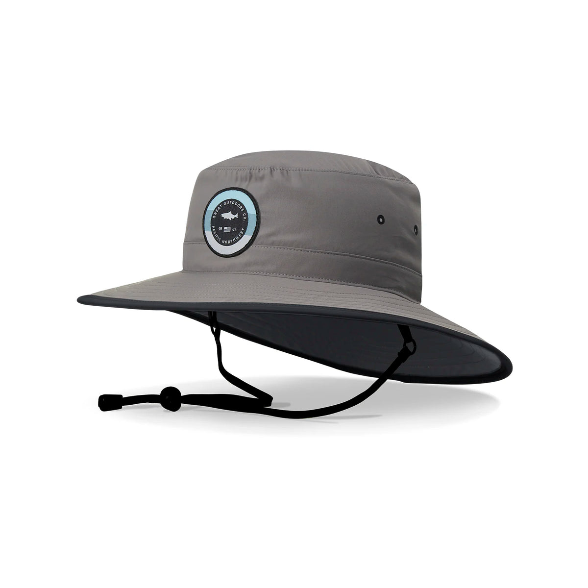 Richardson 910 Sunriver wide brim bucket hat in charcoal