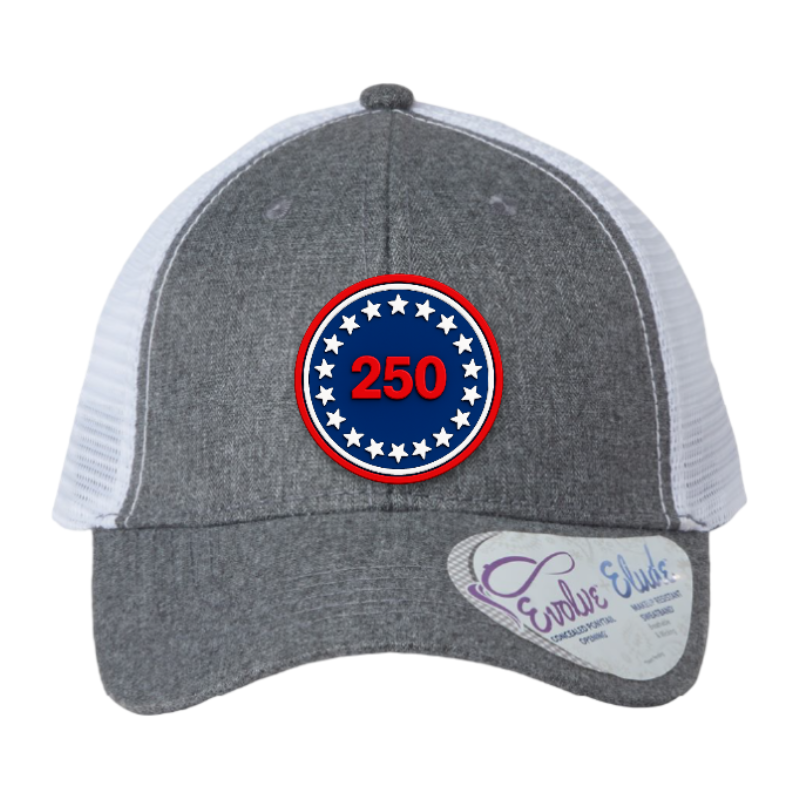 USA 250 Patriotic Trucker Hat – 250th Anniversary Patch Hat
