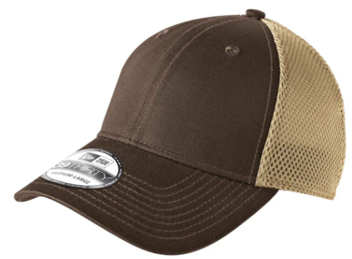 New Era 39Thirty Stretch Mesh Hat with Custom Patch