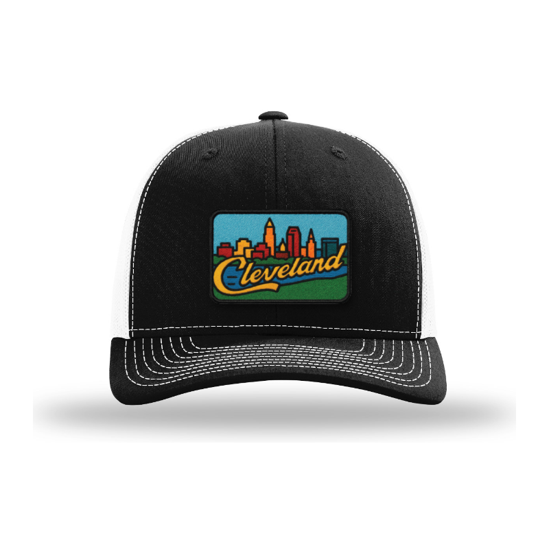 Cleveland Skyline Hat | Full-Color Cleveland Patch Trucker Hat