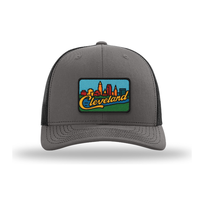 Cleveland Skyline Hat | Full-Color Cleveland Patch Trucker Hat