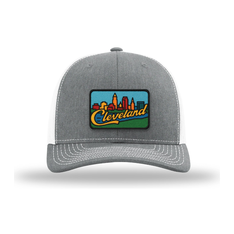 Cleveland Skyline Hat | Full-Color Cleveland Patch Trucker Hat