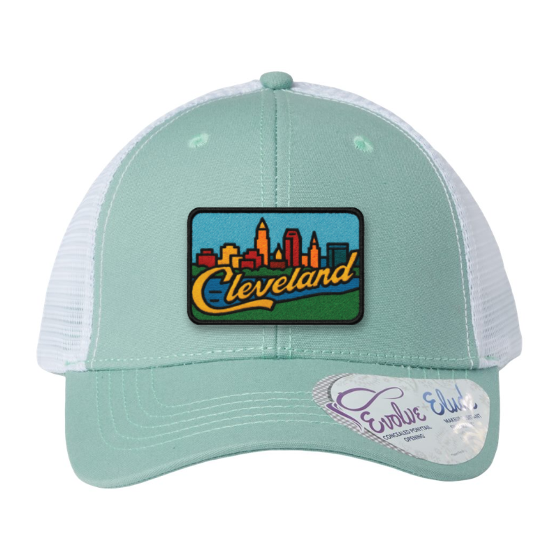Cleveland Skyline Hat | Full-Color Cleveland Patch Trucker Hat