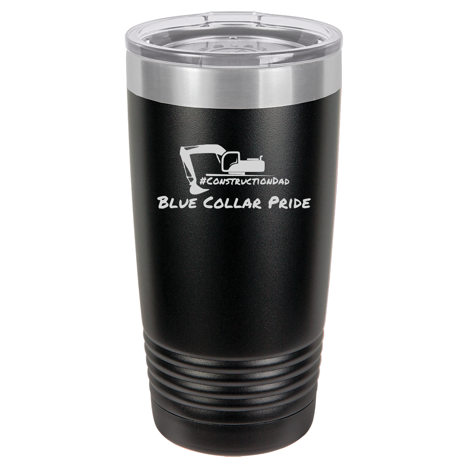 ConstructionDad 20 oz. Vacuum Insulated Ringneck Tumbler with Clear Lid - Polar Camel