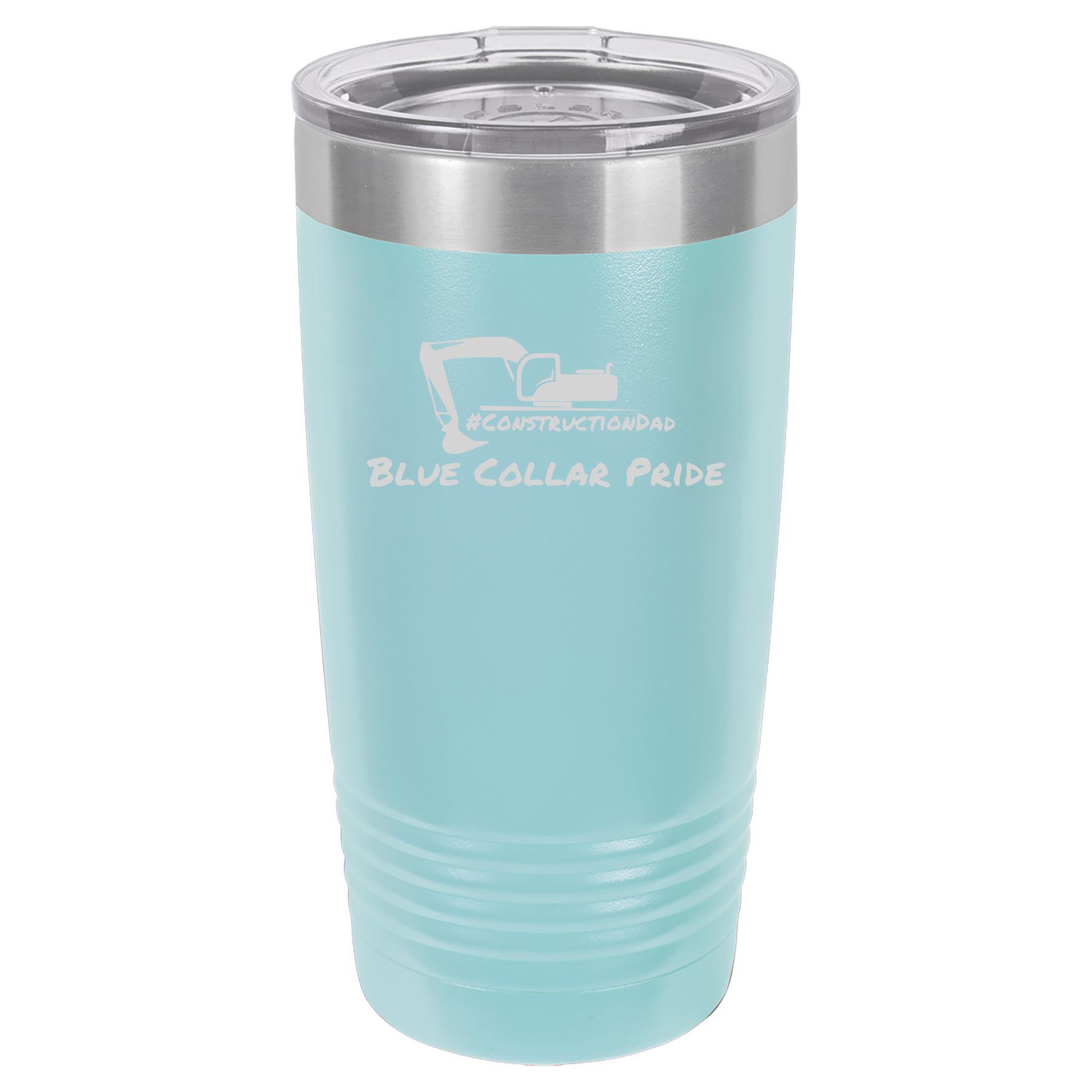 ConstructionDad 20 oz. Vacuum Insulated Ringneck Tumbler with Clear Lid - Polar Camel