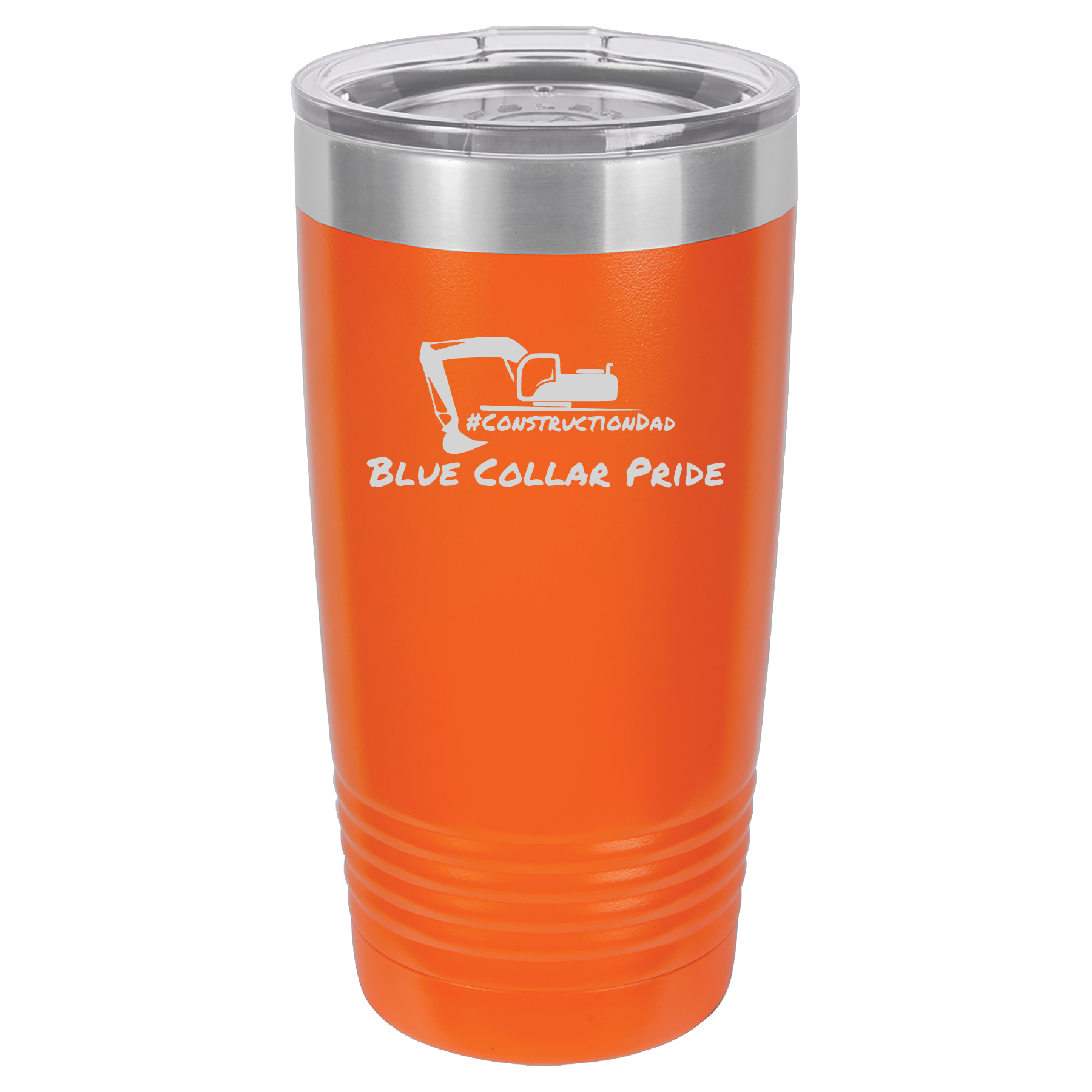 ConstructionDad 20 oz. Vacuum Insulated Ringneck Tumbler with Clear Lid - Polar Camel