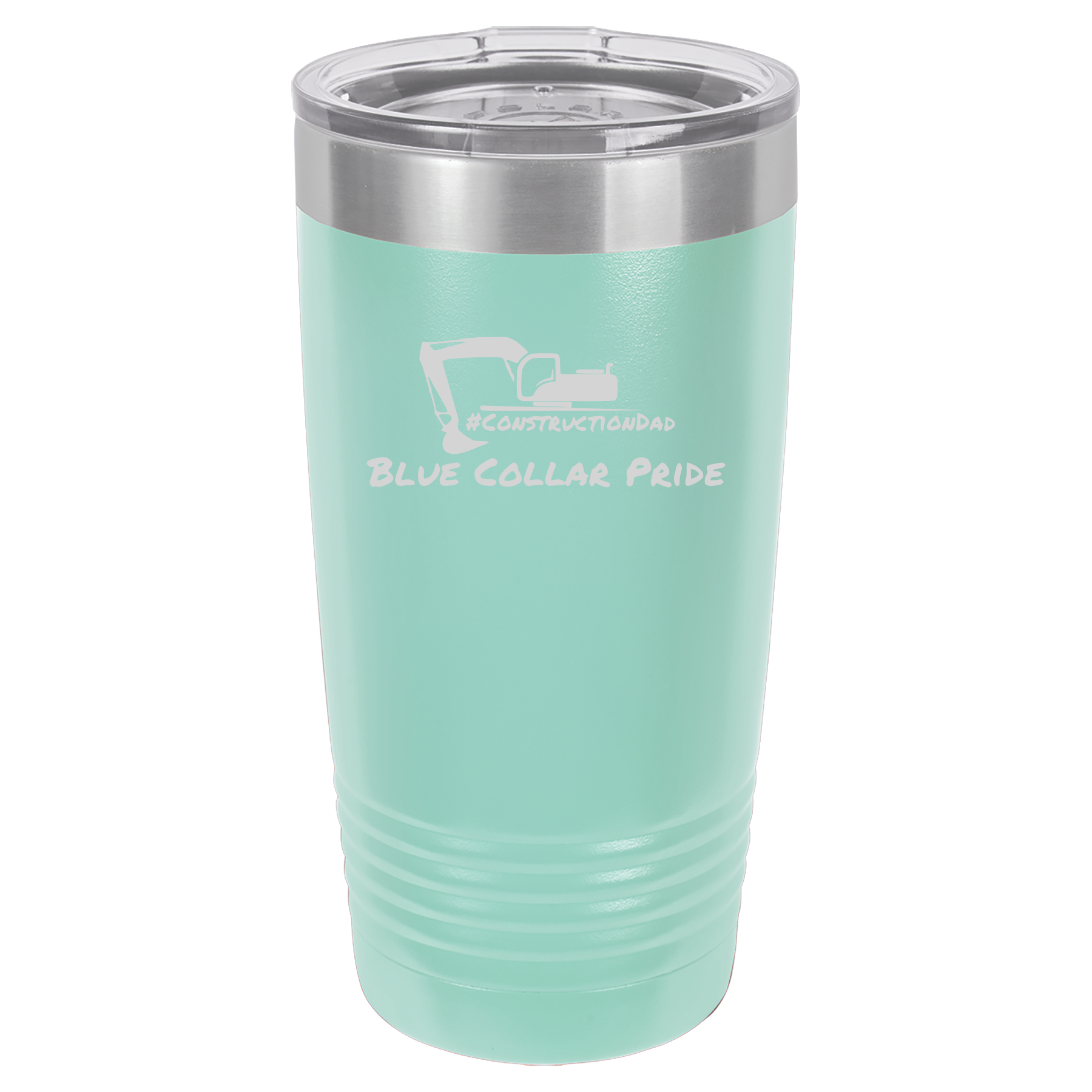 ConstructionDad 20 oz. Vacuum Insulated Ringneck Tumbler with Clear Lid - Polar Camel
