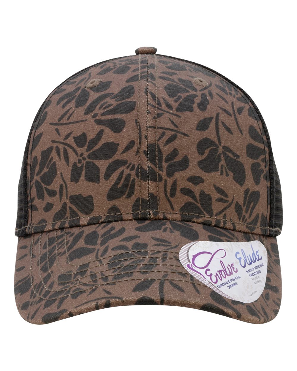 Ponytail Trucker Hat with Custom Patch - Infinity Her Charlie