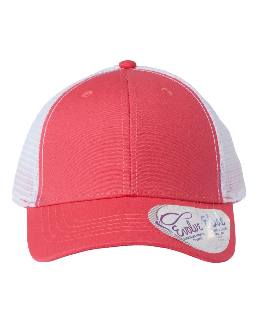 Ponytail Trucker Hat with Custom Patch - Infinity Her Charlie