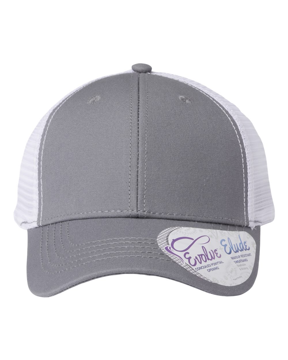 Ponytail Trucker Hat with Custom Patch - Infinity Her Charlie