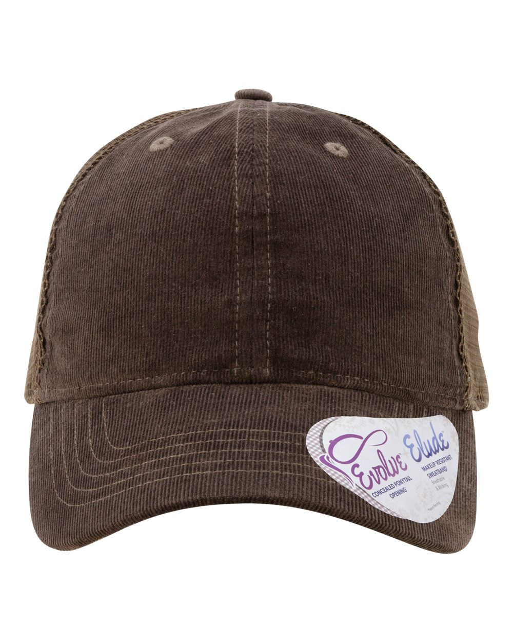 Personalized Ponytail Unstructured Corduroy Hat with Custom Design - Infinity Her Jo