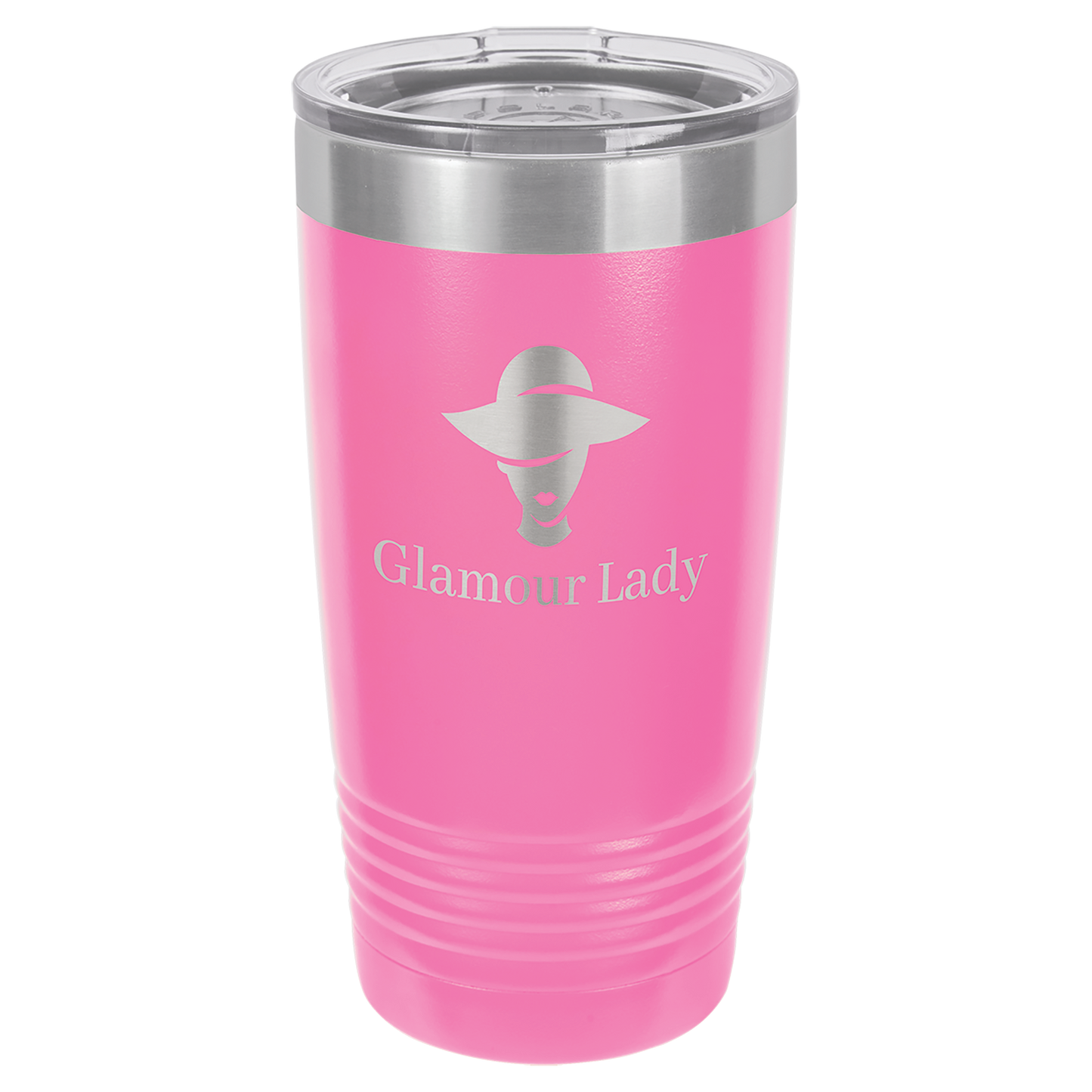 Personalized 20 oz. Vacuum Insulated Ringneck Tumbler with Clear Lid - Polar Camel