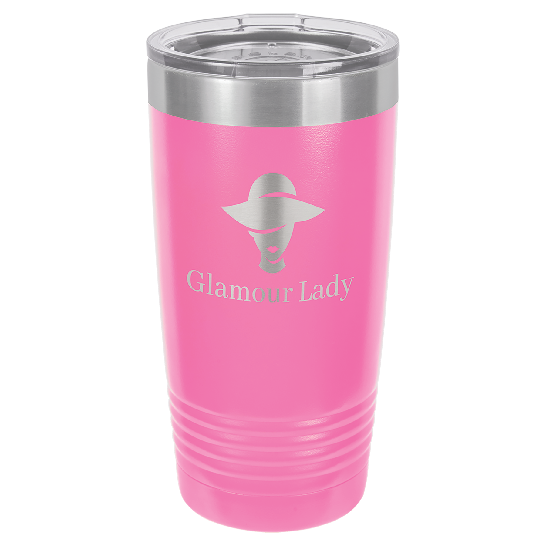 Personalized 20 oz. Vacuum Insulated Ringneck Tumbler with Clear Lid - Polar Camel