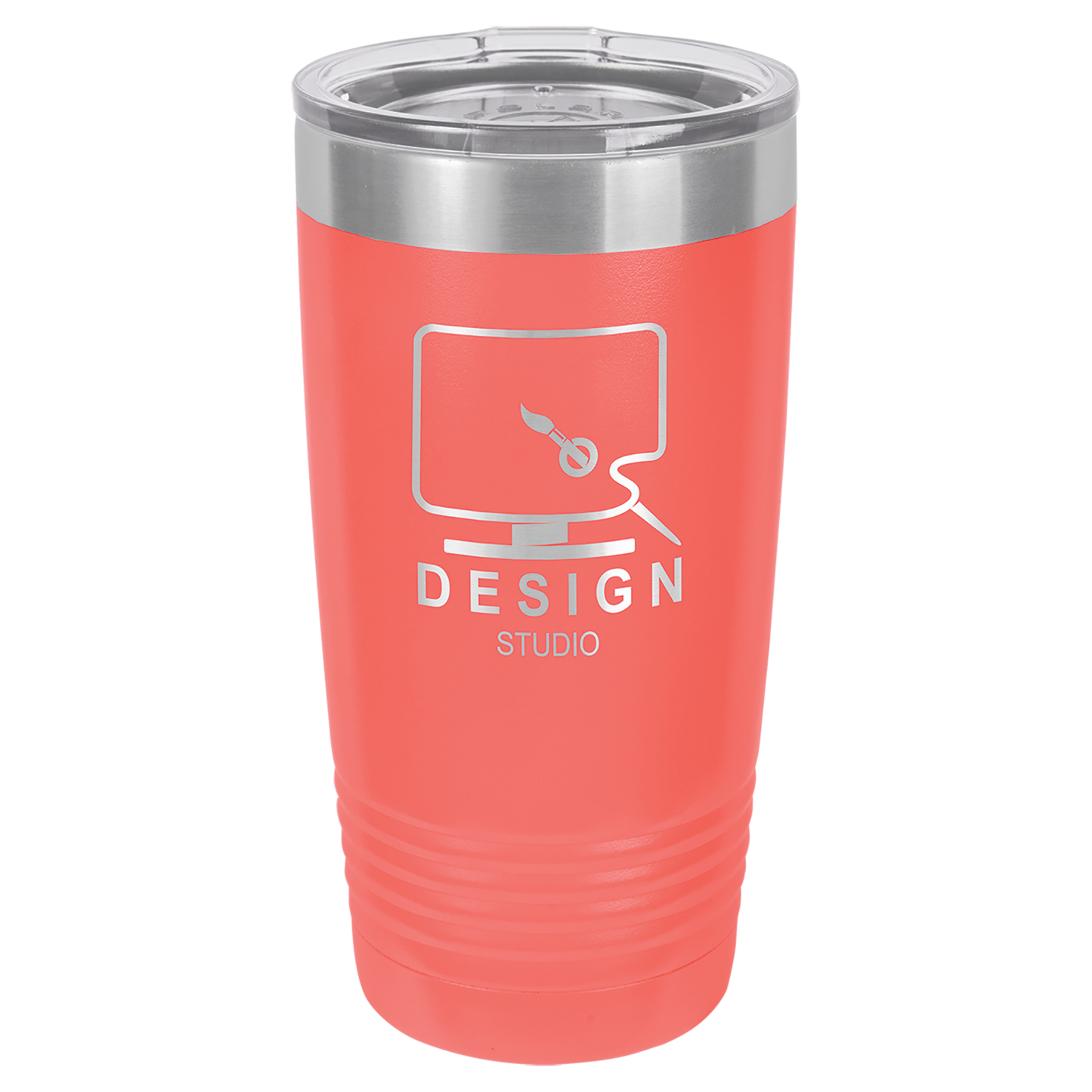 Personalized 20 oz. Vacuum Insulated Ringneck Tumbler with Clear Lid - Polar Camel
