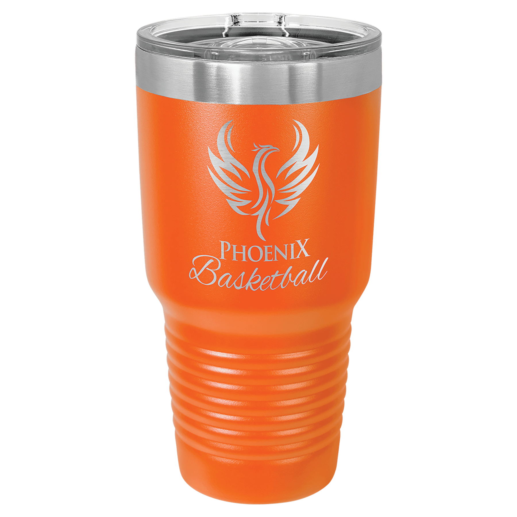 Personalized 30 oz. Vacuum Insulated Ringneck Tumbler with Clear Slider Lid - Polar Camel