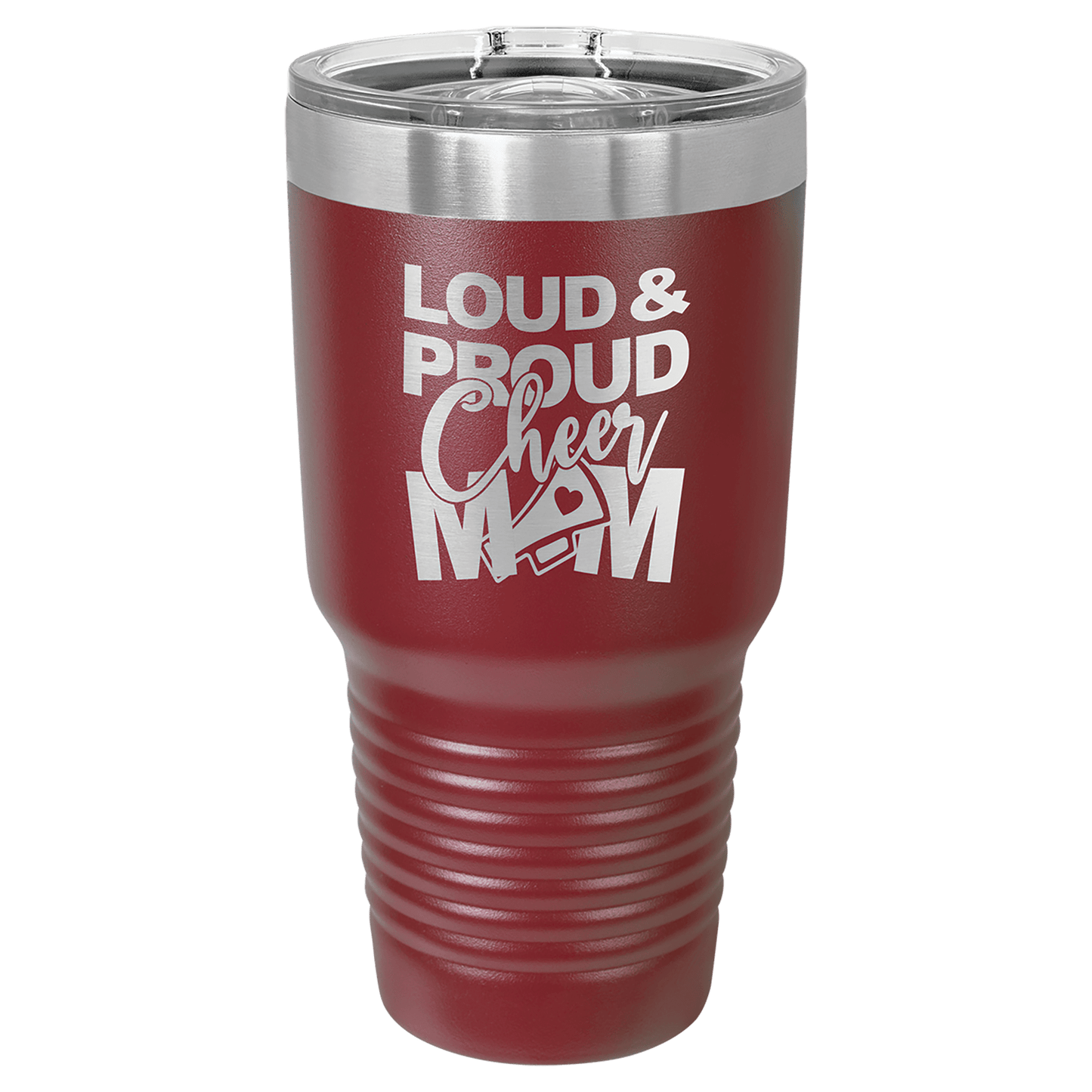 Personalized 30 oz. Vacuum Insulated Ringneck Tumbler with Clear Slider Lid - Polar Camel