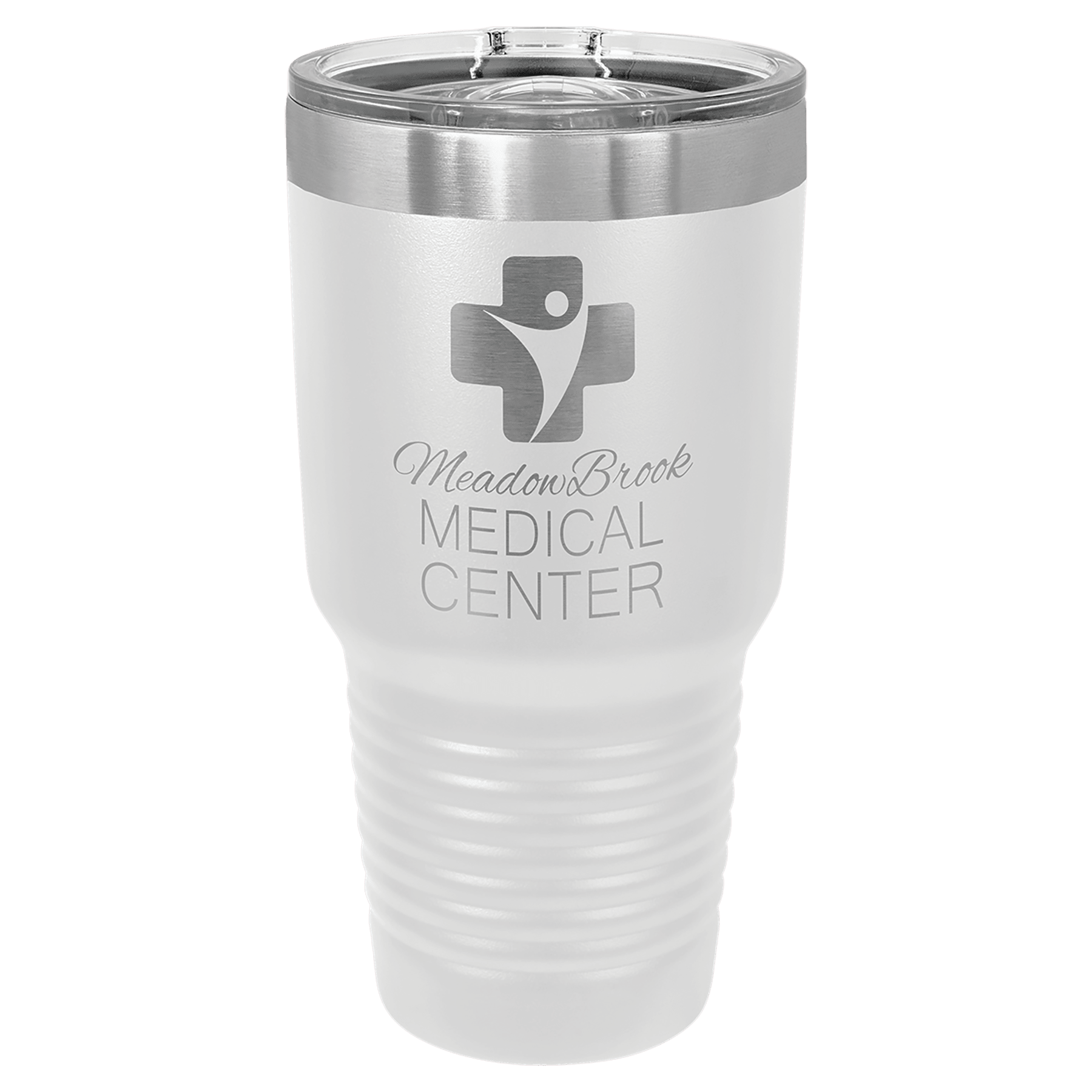 Personalized 30 oz. Vacuum Insulated Ringneck Tumbler with Clear Slider Lid - Polar Camel