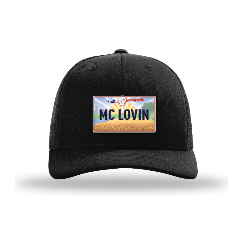 Custom License Plate Hat | Personalized Word or Name Hat | Ohio-Inspired License Plate Patch Trucker Hat