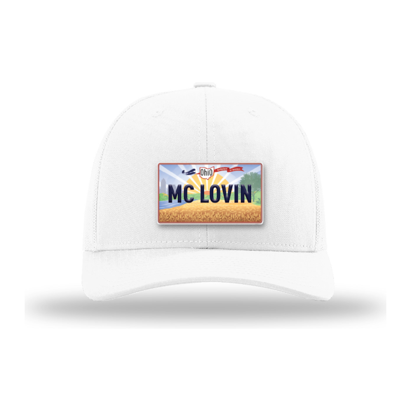 Custom License Plate Hat | Personalized Word or Name Hat | Ohio-Inspired License Plate Patch Trucker Hat