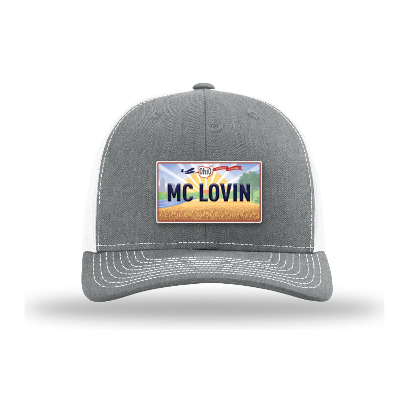Custom License Plate Hat | Personalized Word or Name Hat | Ohio-Inspired License Plate Patch Trucker Hat