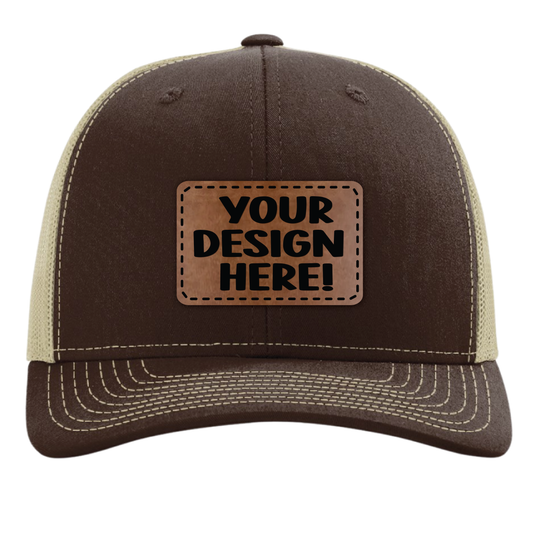 Personalized Richardson 112PL / 112+ R_FLEX Adjustable Trucker Hat with Custom Patch