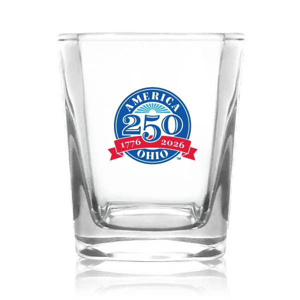 Officially Licensed Ohio 250 Shot Glass | America 250 Celebration Souvenir Glass