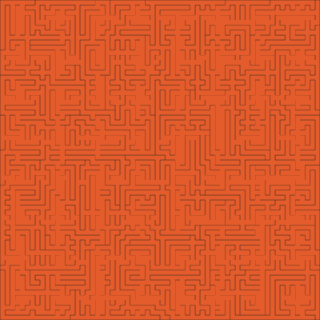 Acrylic Fractal Puzzle - Solid