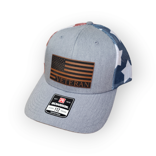 Veteran Hat with Engraved Patch