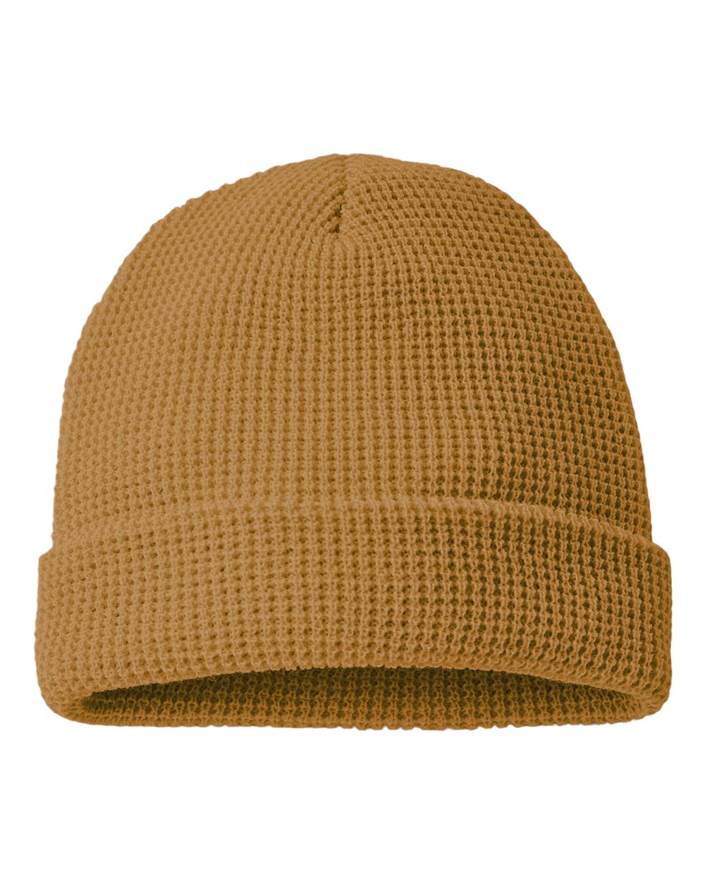 Waffle Beanie with Custom Patch