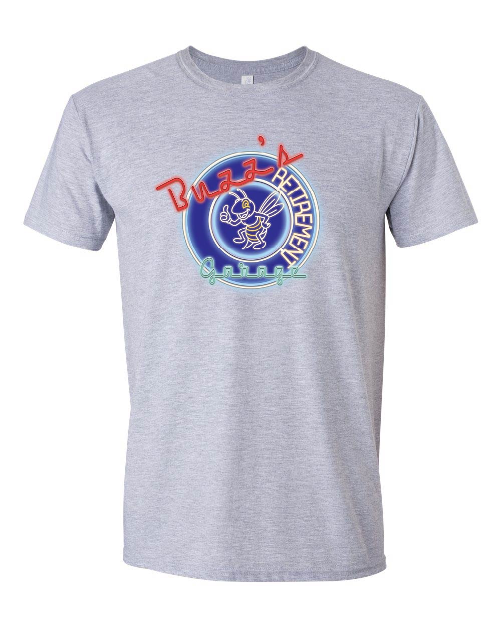 Buzz's Retirement Garage Short Sleeve T-shirt - Gildan Softstyle
