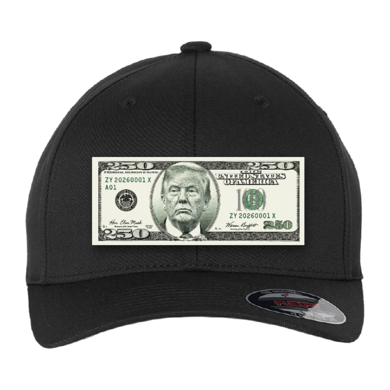 Trump $250 Dollar Bill Trucker Hat for Patriotic Novelty