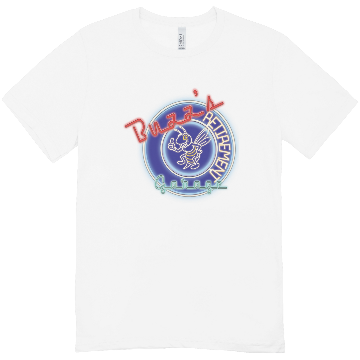 Buzz's Retirement Garage Short Sleeve T-shirt - Bella + Canvas