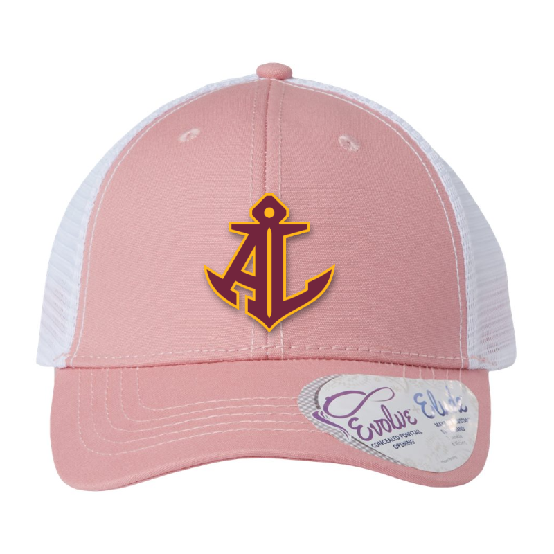 Avon Lake Anchor Hat | AL Anchor Trucker Hat | Black & White Hometown Patch Cap