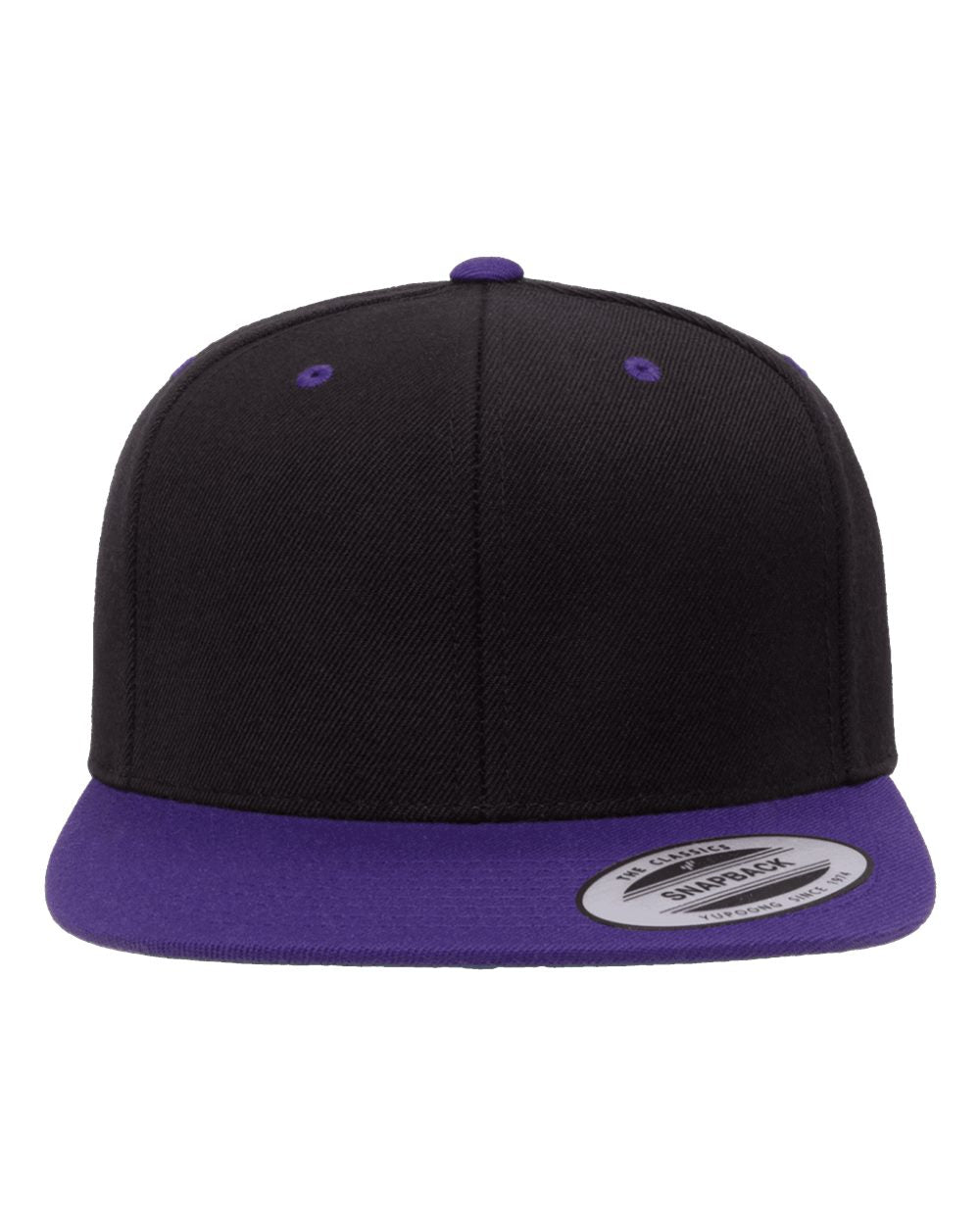 Yupoong 6089M Premium Flatbill Snapback Hat with Patch