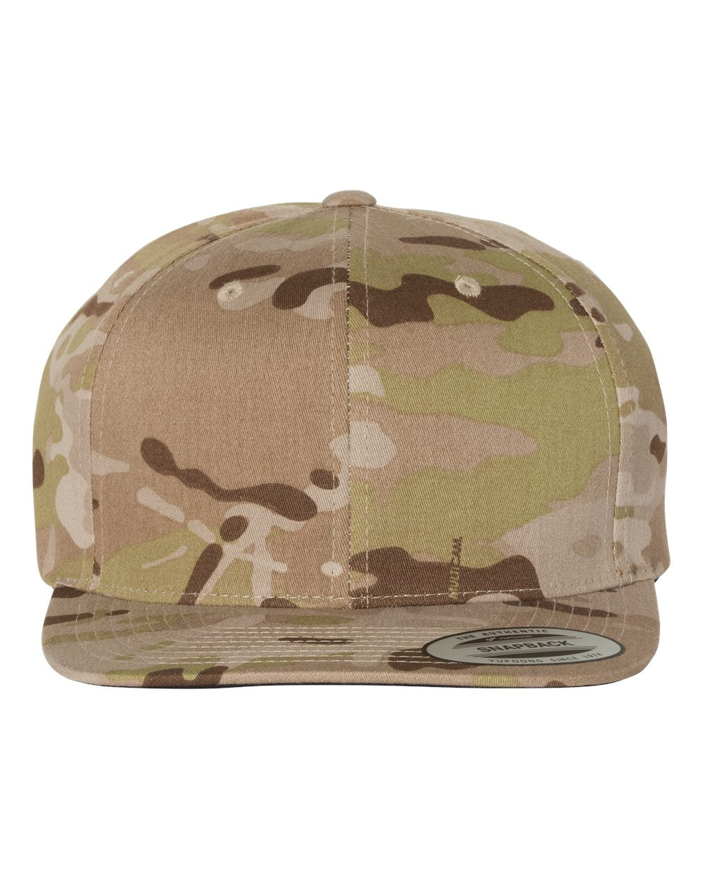 Yupoong 6089M Premium Flatbill Snapback Hat with Patch